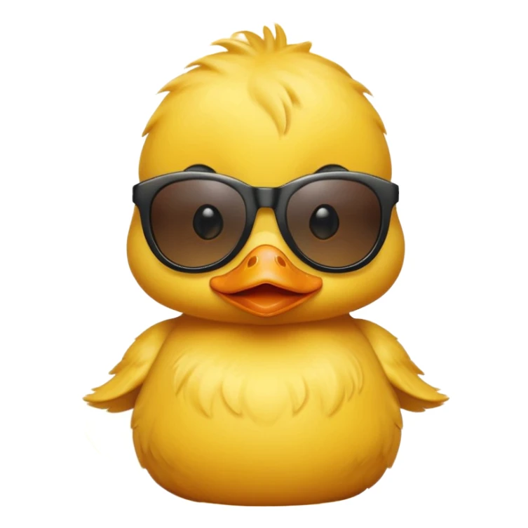 Baby duck with sunglasses sticker