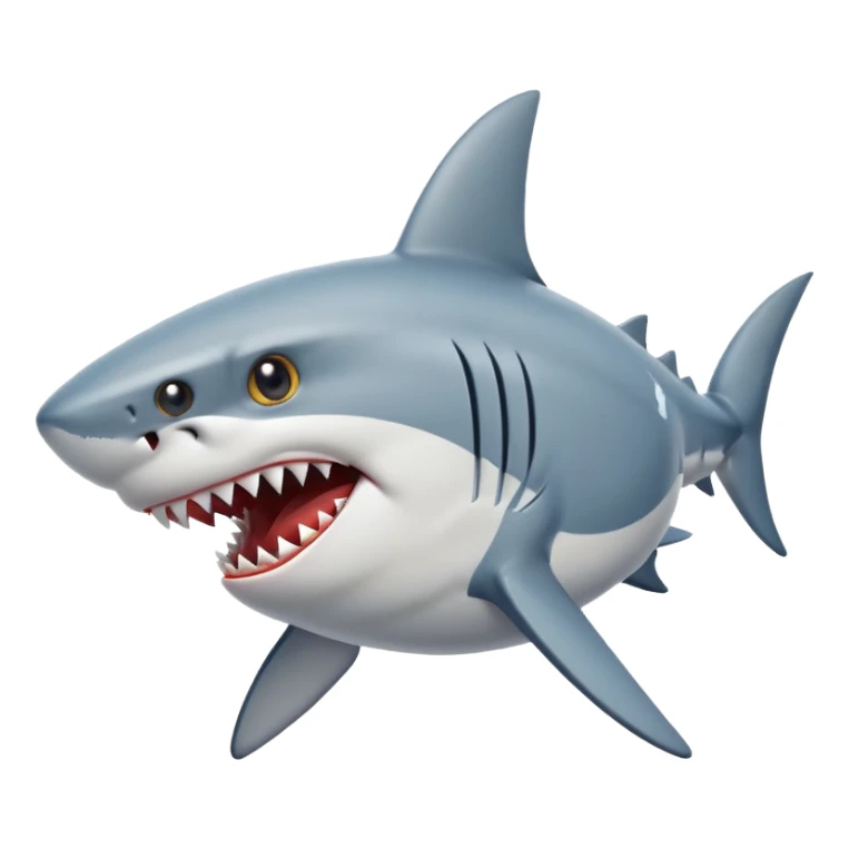 Shark flipping you off sticker