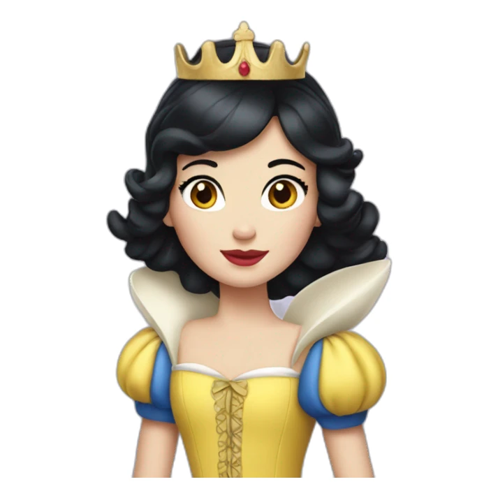 Snow white princess sticker
