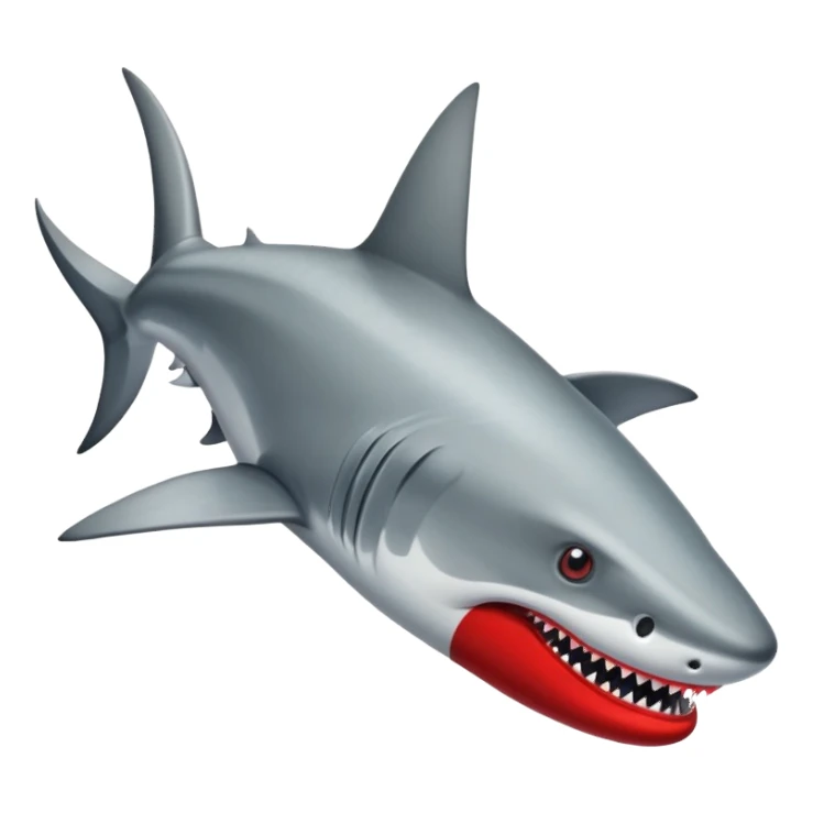 Tiburón con zapatos rojos sticker