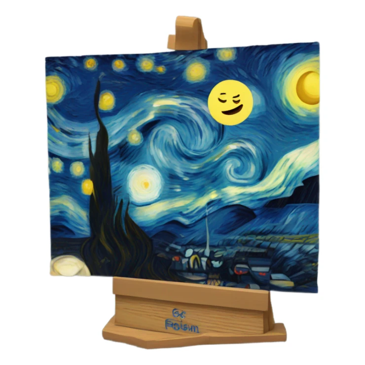 Van Gogh starry night  sticker