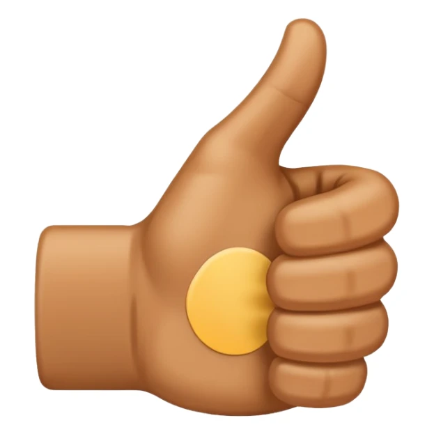 thumbs up hand sticker