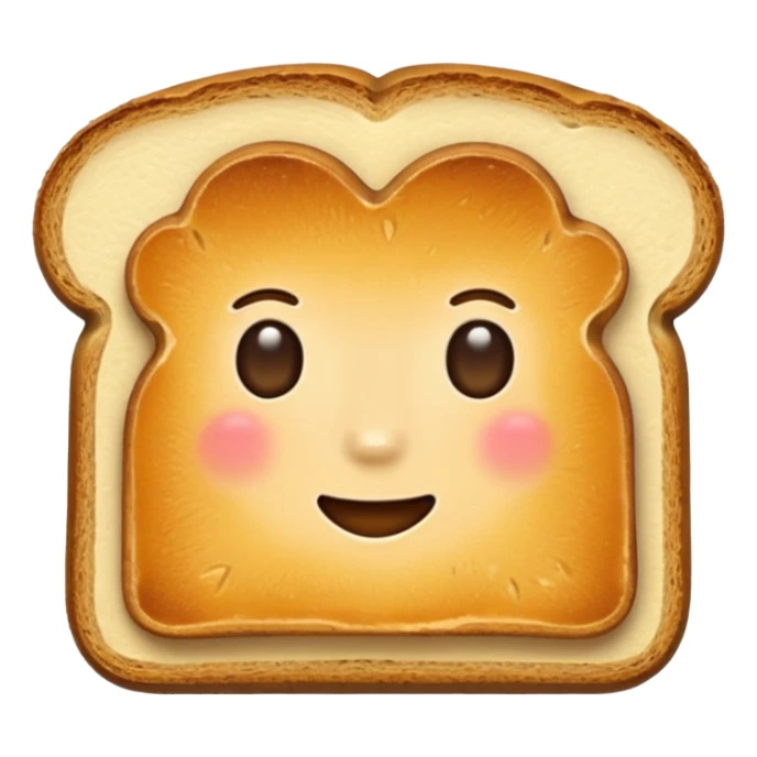 toast sans visage sticker