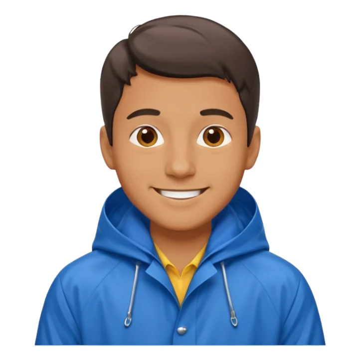 man in blue rain coat



 sticker