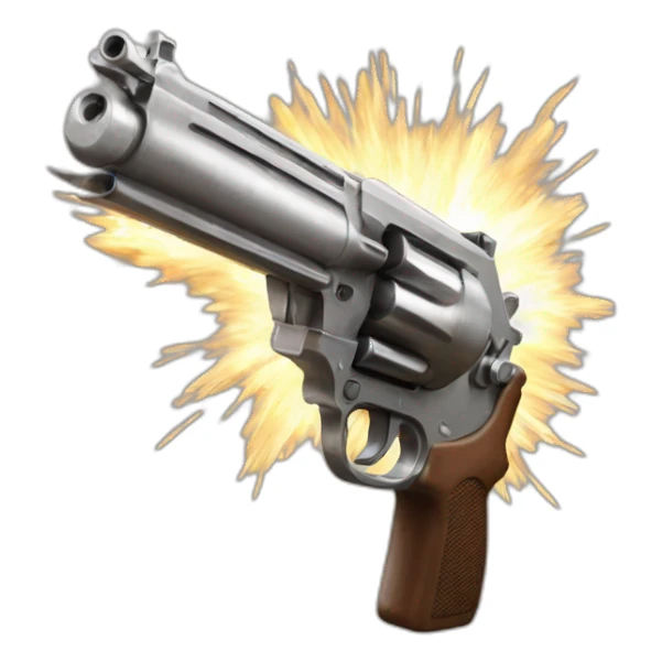 Magnum gun fire sticker