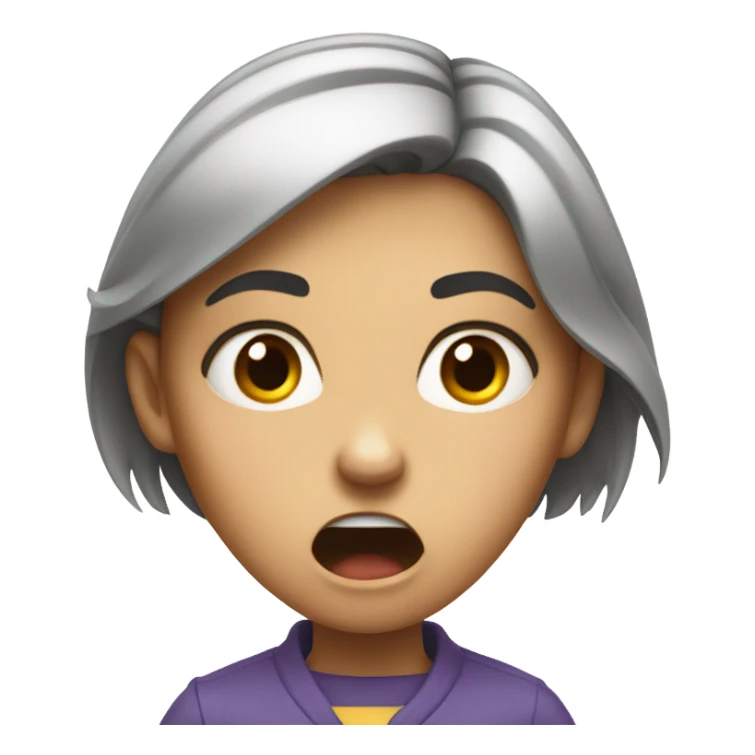 Mad girl emoji  sticker