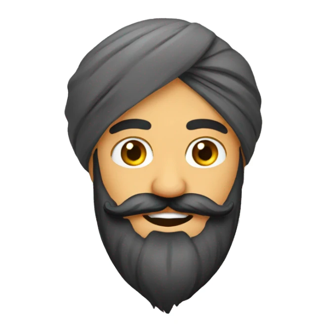 sardar with beard  sticker