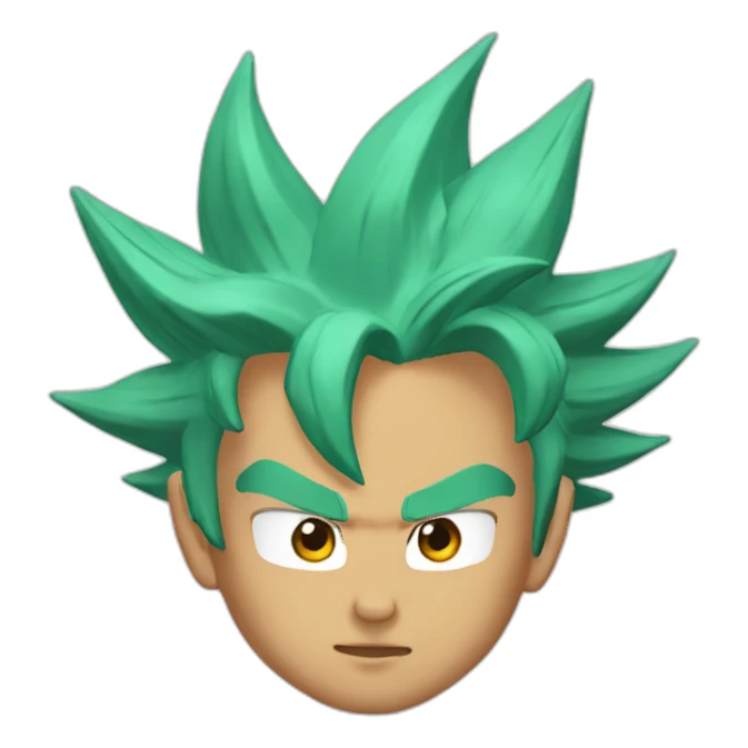 super saiya with peace sticker