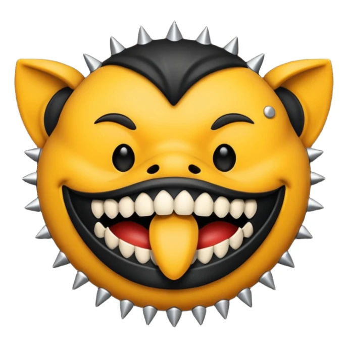 Black mouth muzzle  sticker