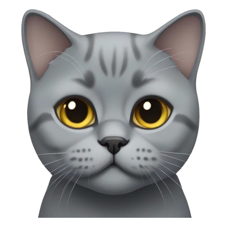 Grey british shorthair sticker