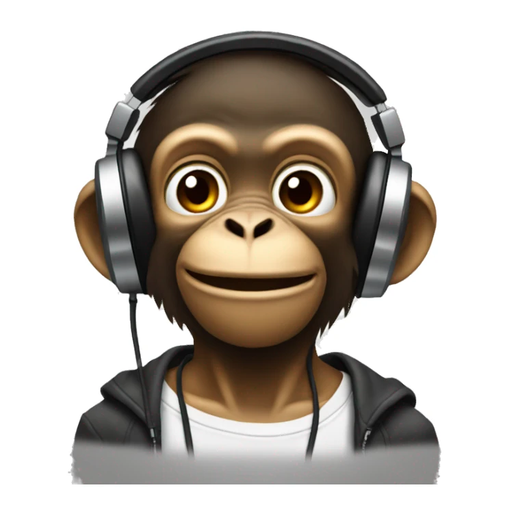 monkey dj sticker