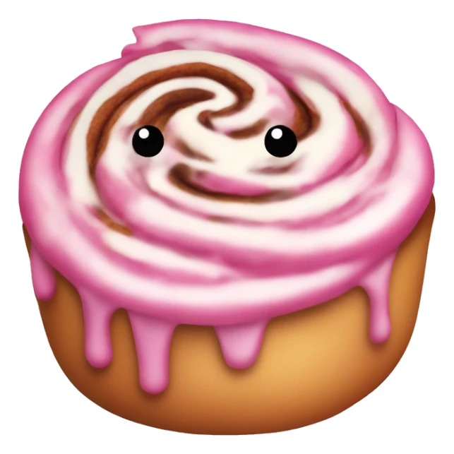 pink cinnamon roll sticker
