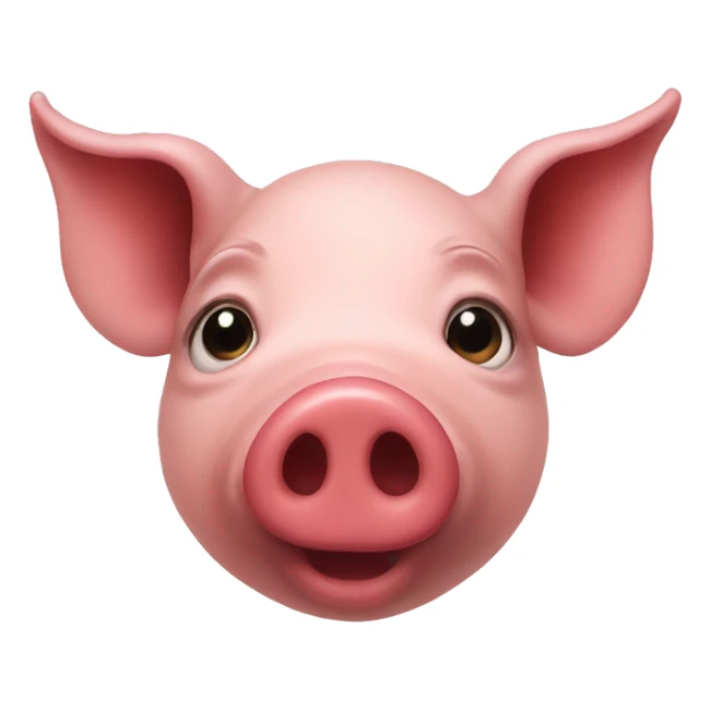 pig heart and nose sticker