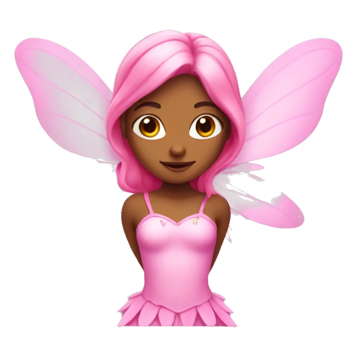 Pink fairy with wings sticker