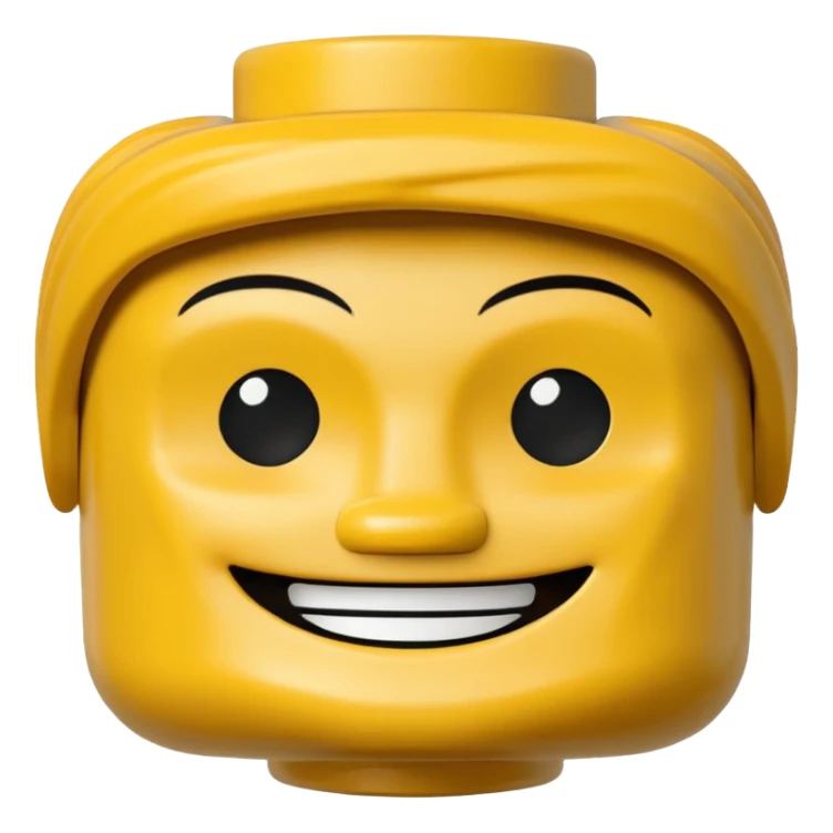 Lego man head sticker