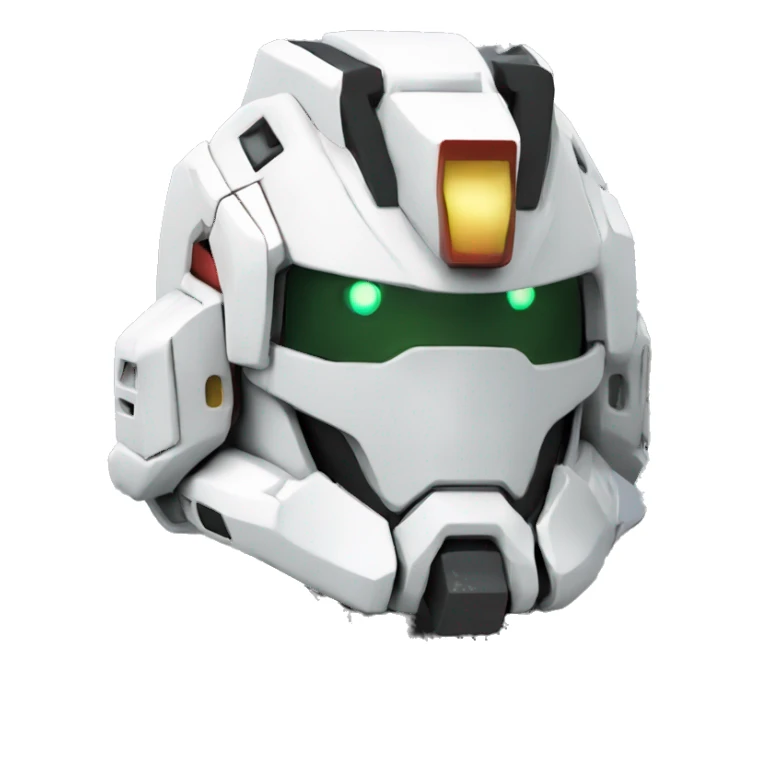 gundam com rosto de caveira sticker