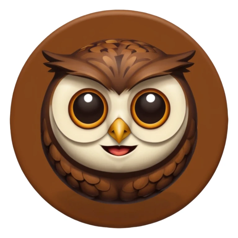 owl logo for cafe sticker