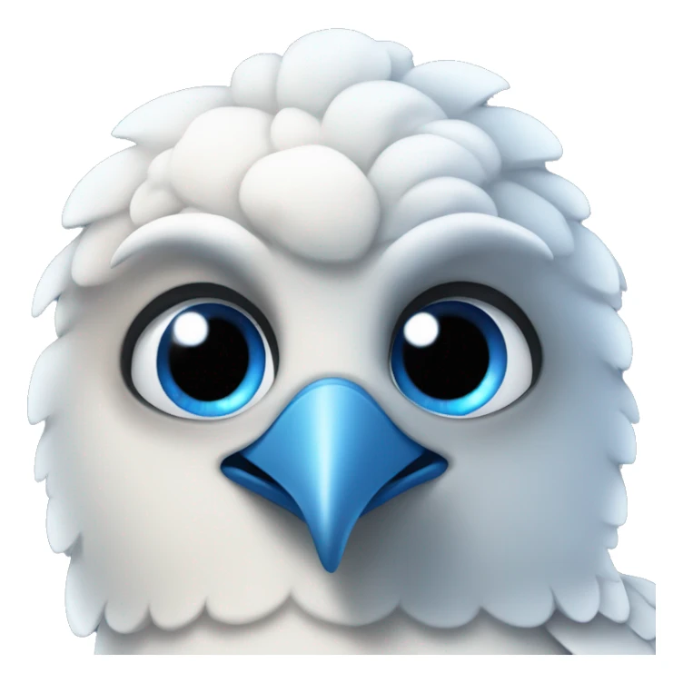 piegon with blue eyes  sticker