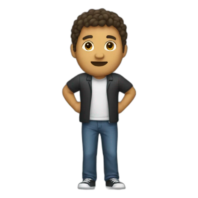 Jeff bazos with full body sticker