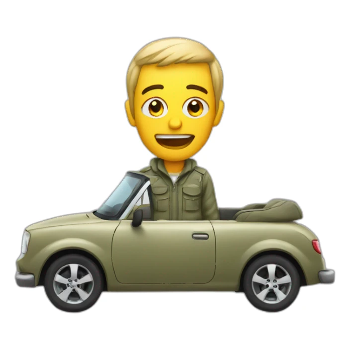 Fatigué dans la voiture sticker