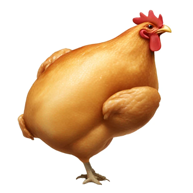 Chicken breast with bazooka  sticker