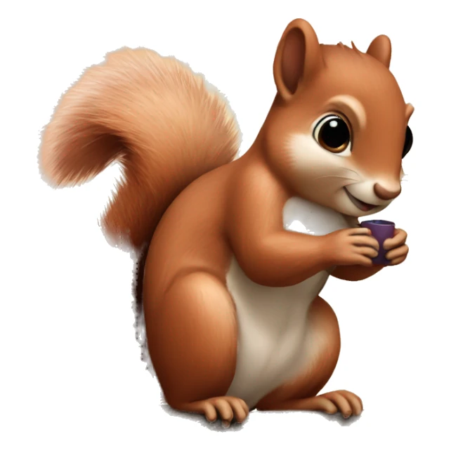 squirrel in love  sticker
