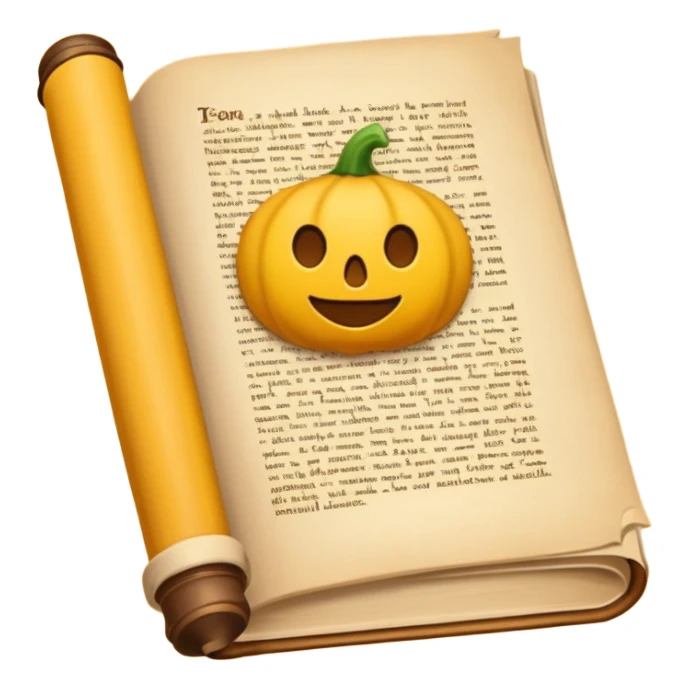 pergamino con historia sticker