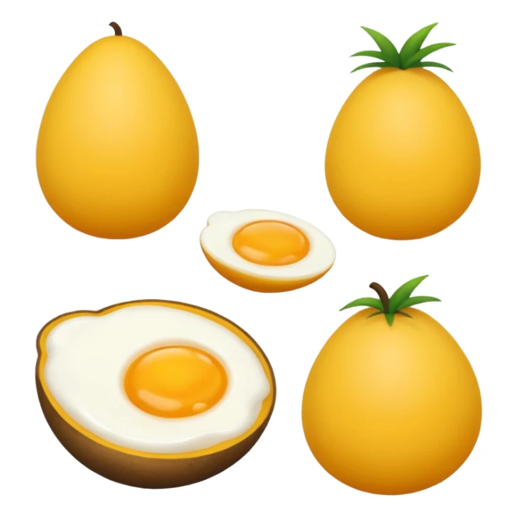 telur rebus semangkuk sticker