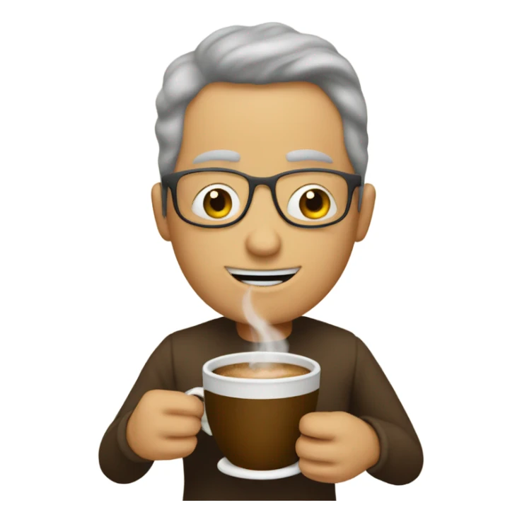 Drinking coffee  sticker