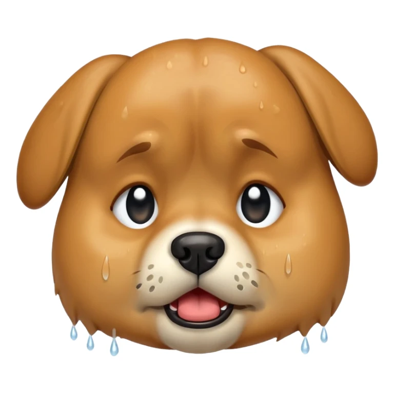 dog crying  sticker