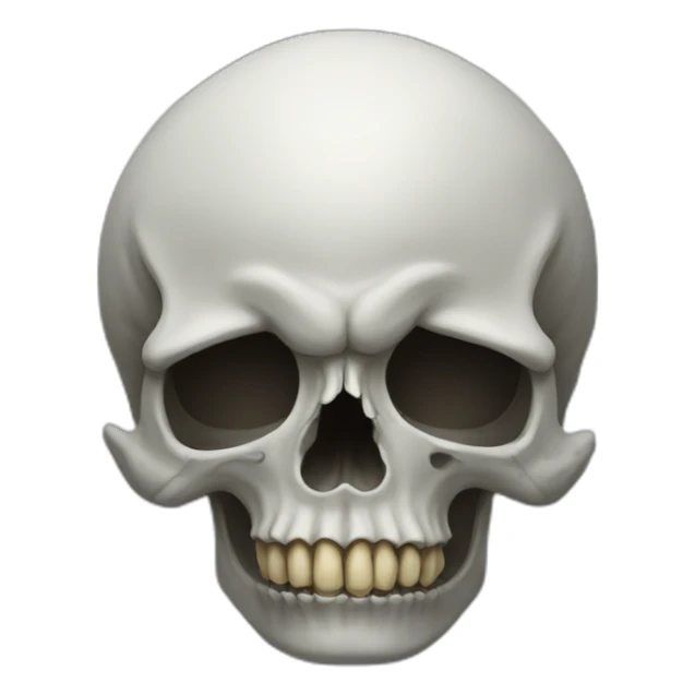 skull of rat upside down sticker