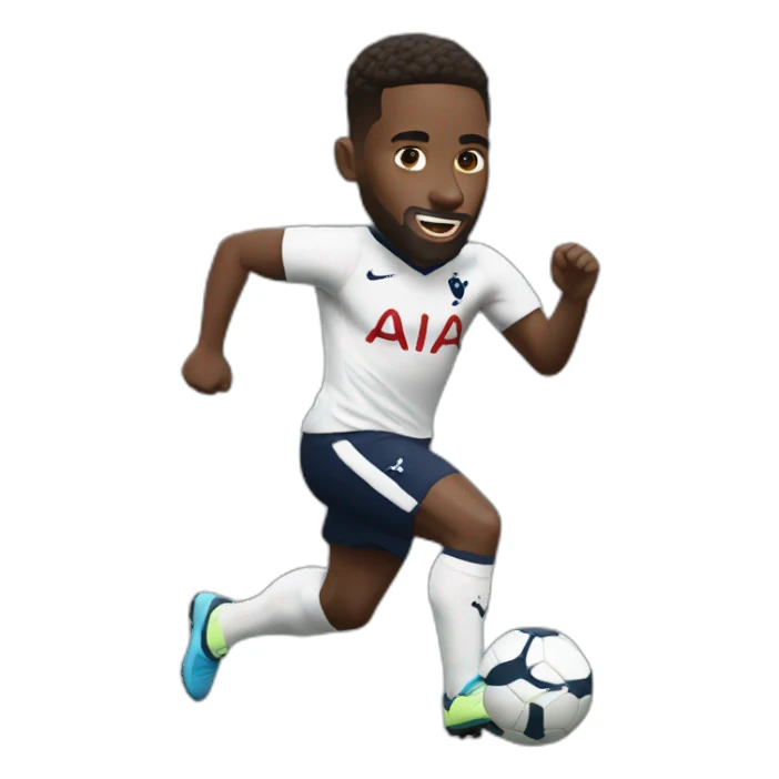 tottenham player running white sticker