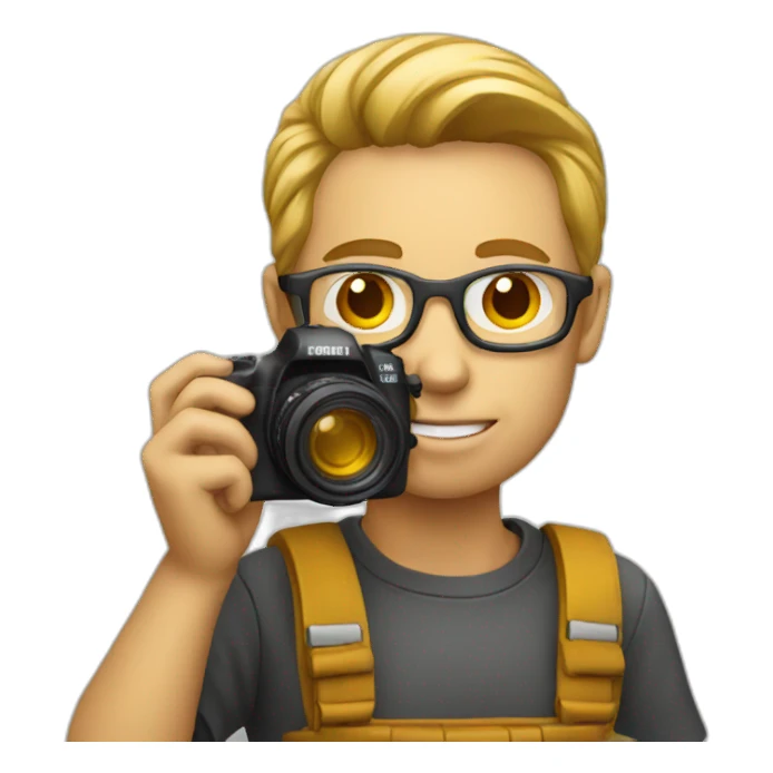 a photographer thinking sticker