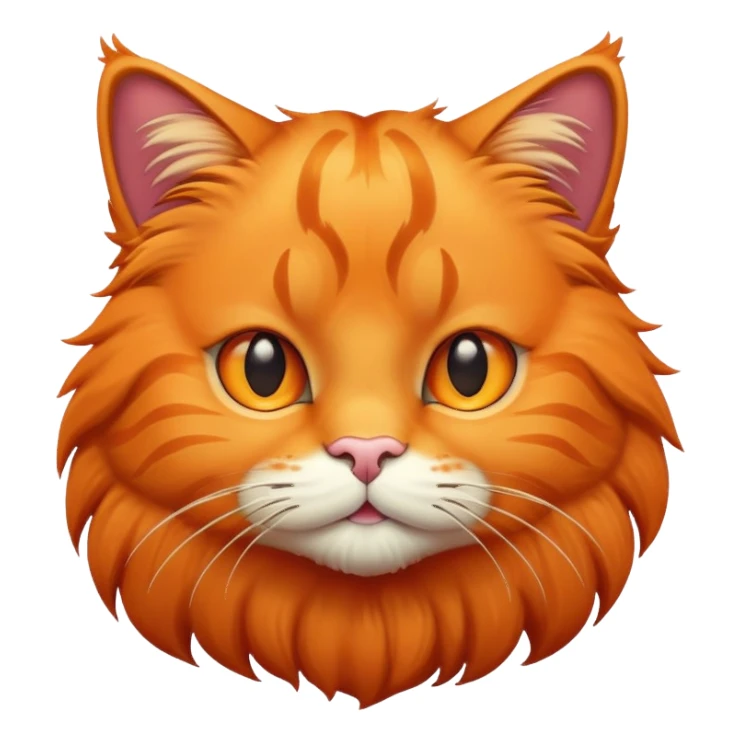 Big orange cat sticker