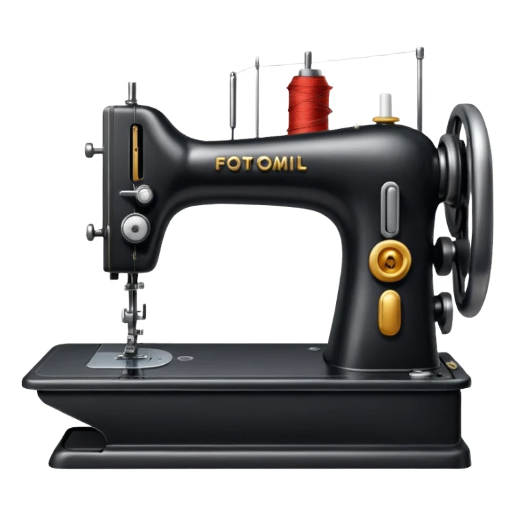 black sewing machine emoji sticker