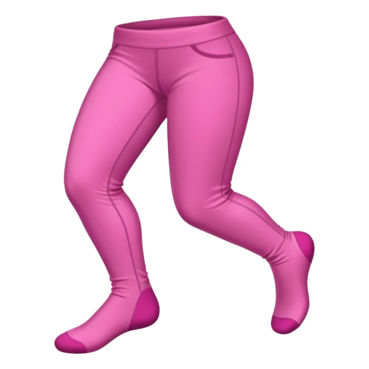 meia calça rosa dobrada sozinha sticker