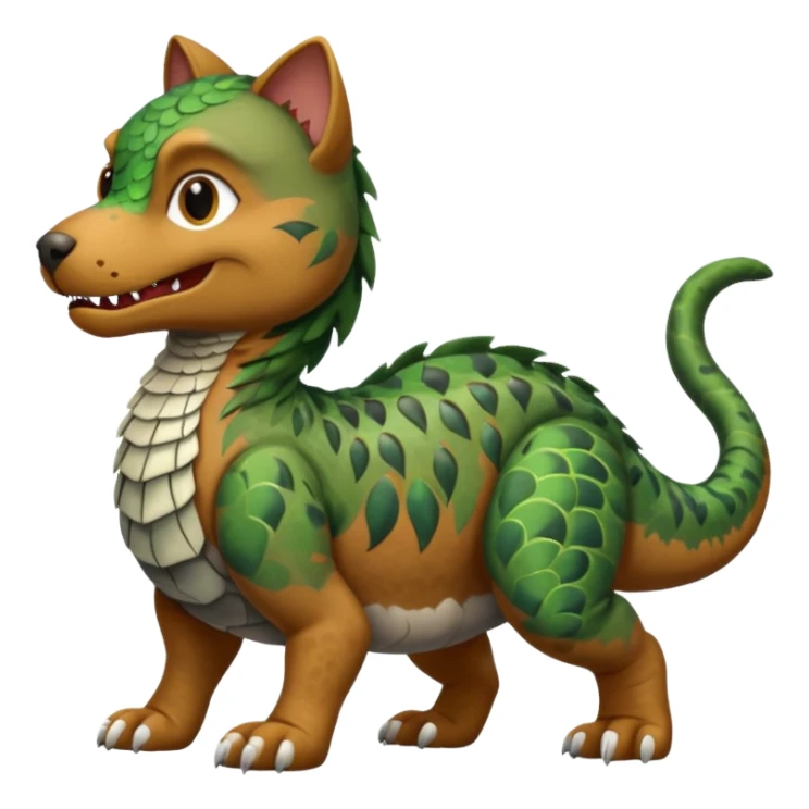 cat dog and a trex mixed sticker