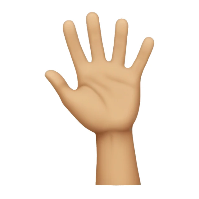 Hands up surrendering sticker