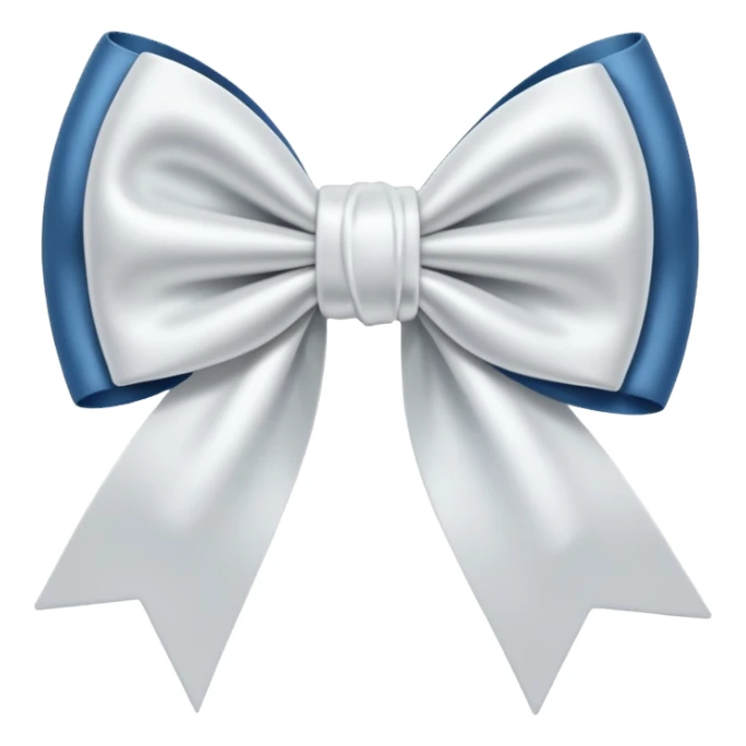 Doe white a bow sticker