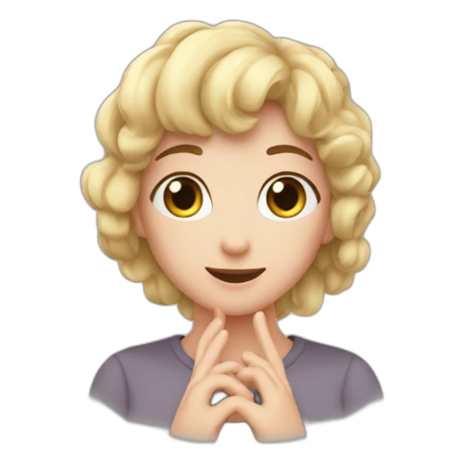 Coeur avec mes mains sticker