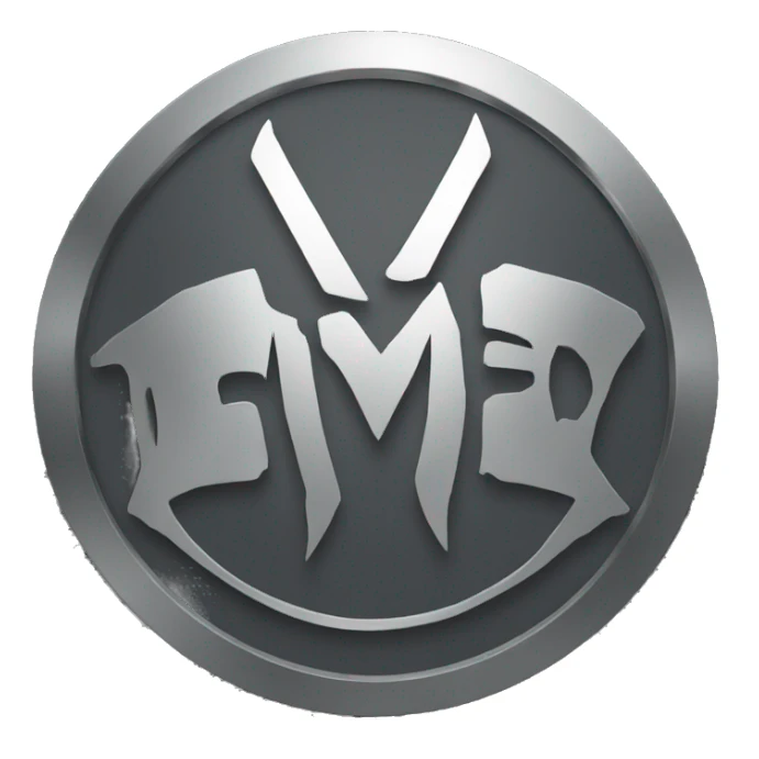 metal band logo sticker