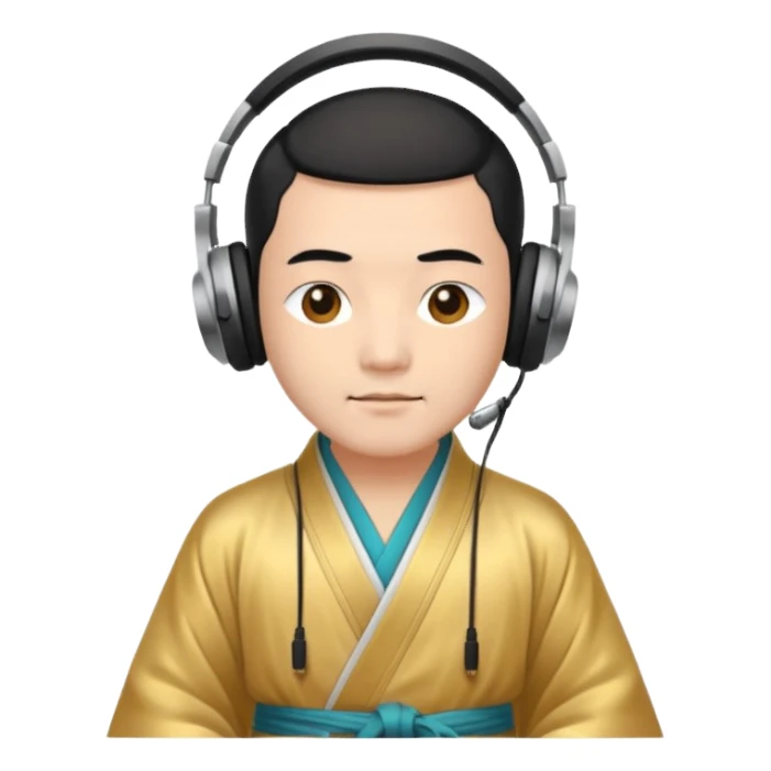 ancient chinese DJ  sticker