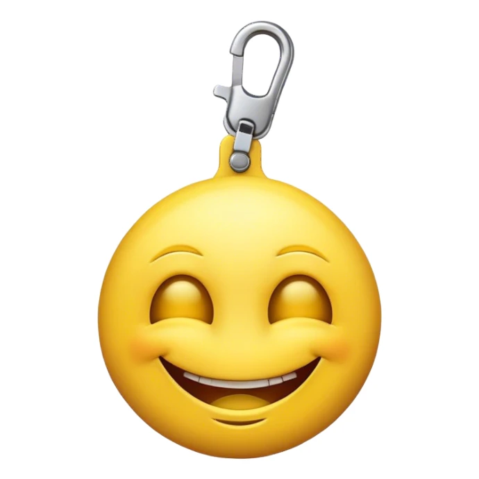blinking smiley with an zipper on a white background sticker