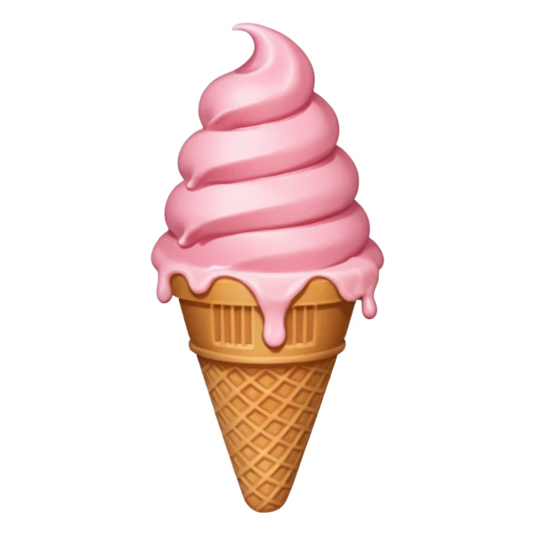 strawberry ice cream sticker