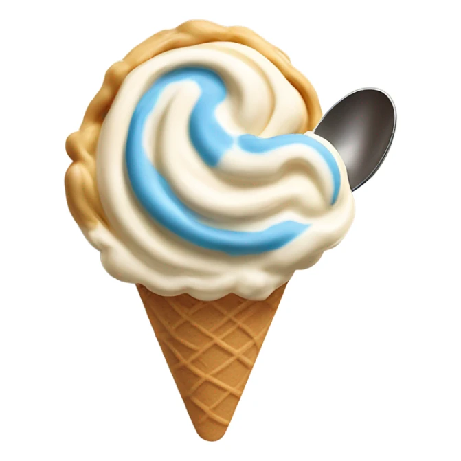 Ben and jerrys with spoon sticker