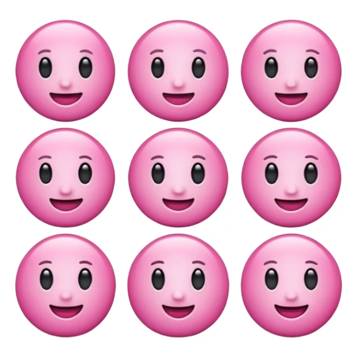 Emoji pink sticker