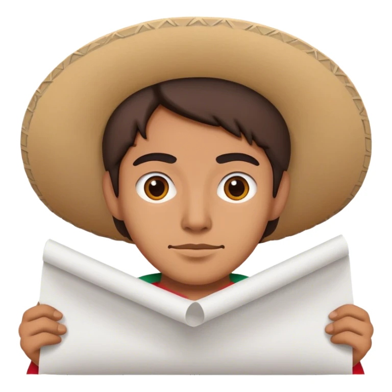 Mexican with paper  sticker