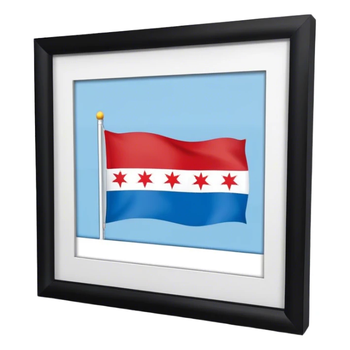 Chicago flag sticker