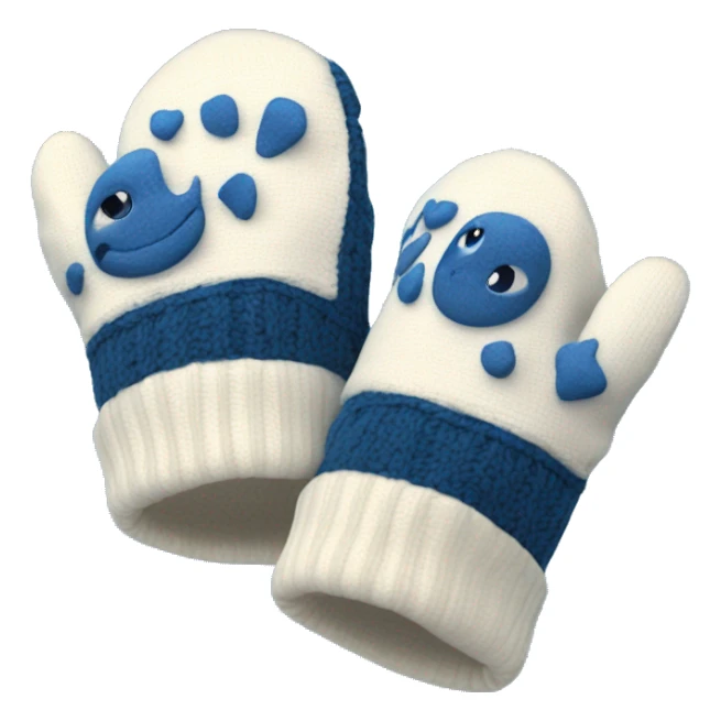 3D-Deep-blue-baby-mittens sticker