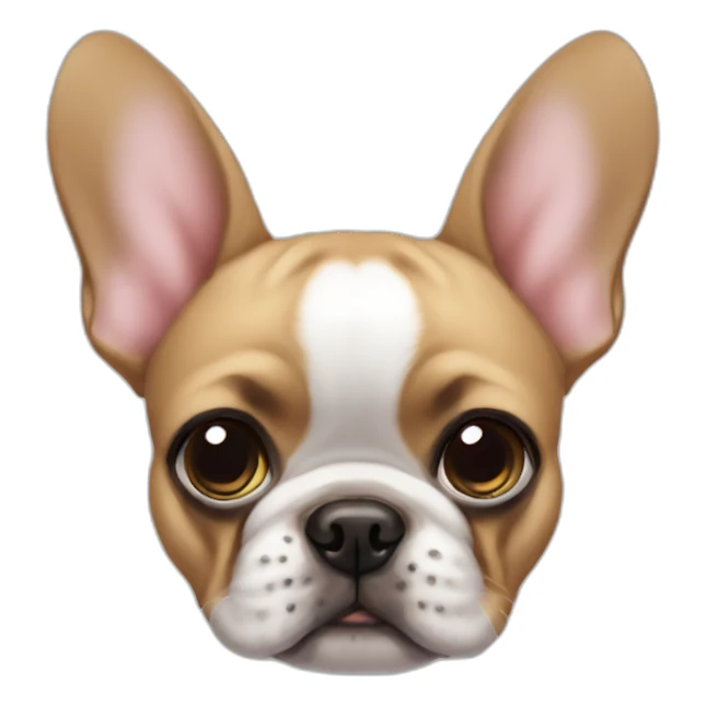 Frenchie tiny eyes sticker